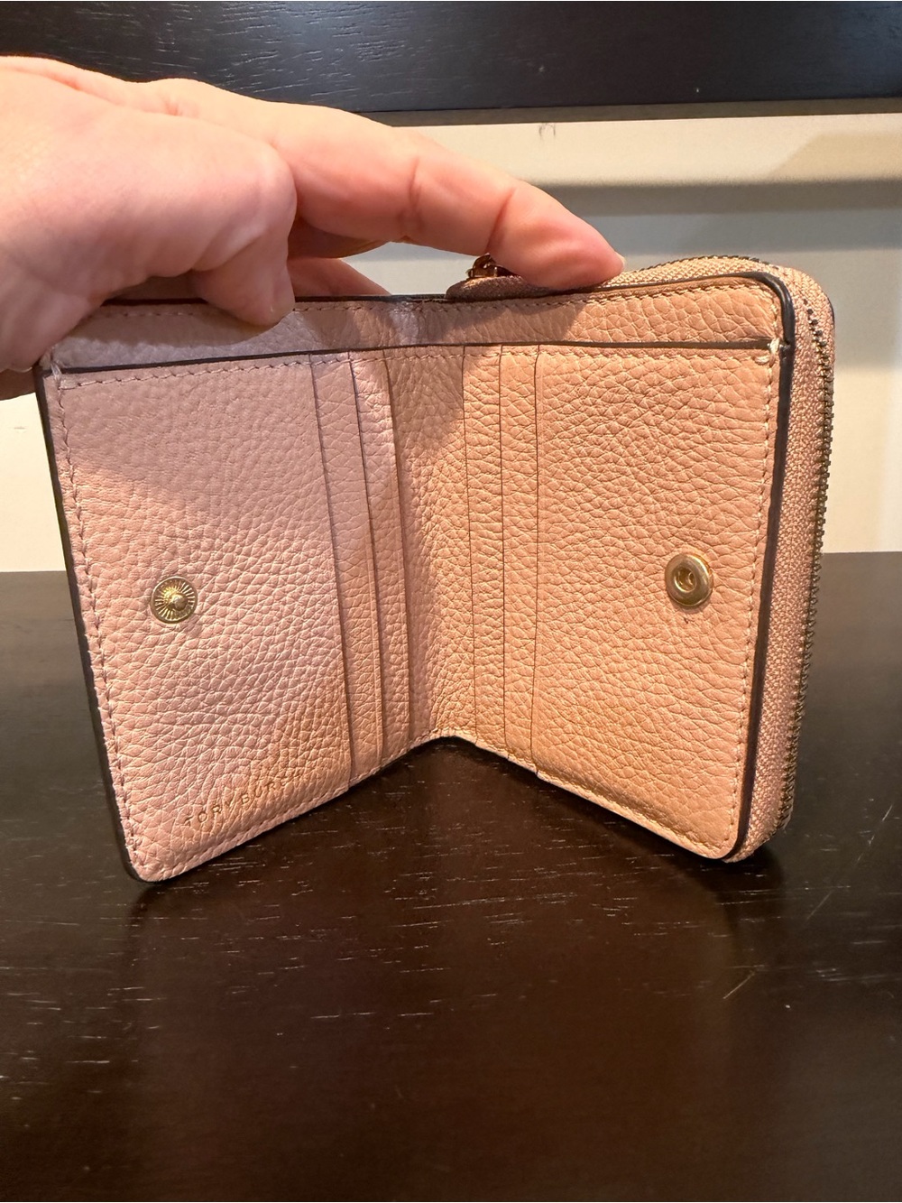 Tory Burch Britten Pebbled Leather Wallet - Picture 8 of 10